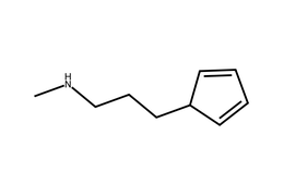 3-(cyclopenta-2,4-dien-1-yl)-N-methylpropan-1-amine structure