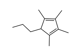1,2,3,4-tetramethyl-5-propylcyclopenta-1,3-diene structure